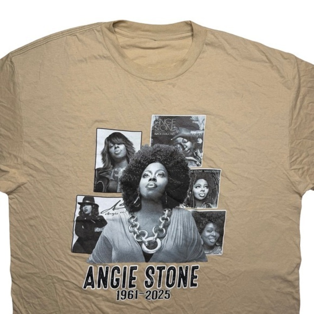 2025 Angie Stone memorial tribute RIP music shirt